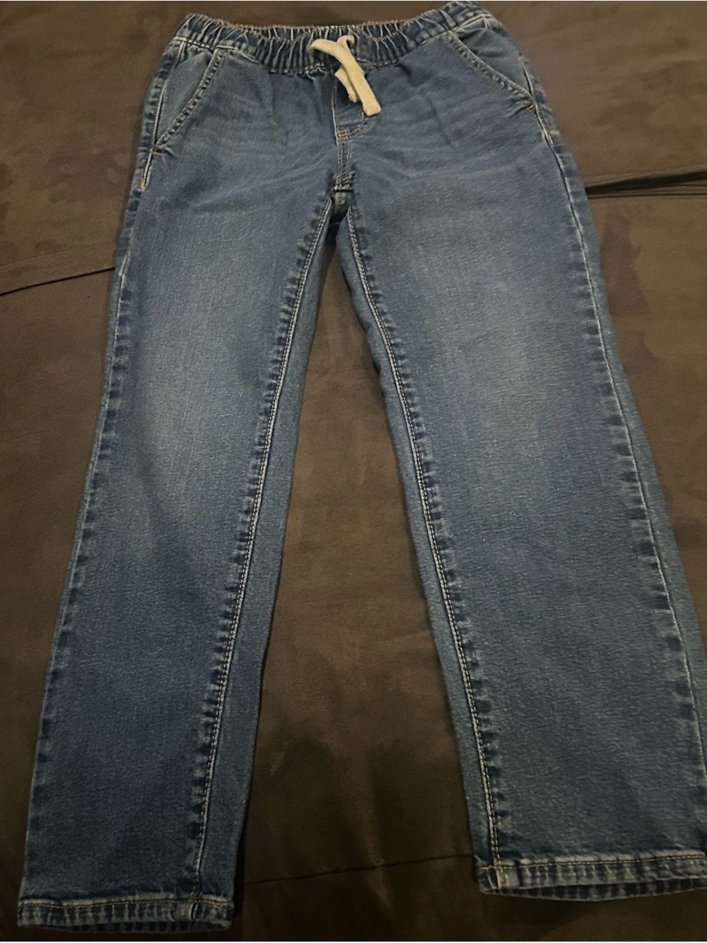 Kids OLD NAVY Blue Drawstring Waist Jeans size 8❤️